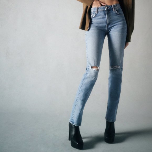 BRAND NEW TRFRipped Slim Jeans - Picture 2 of 4